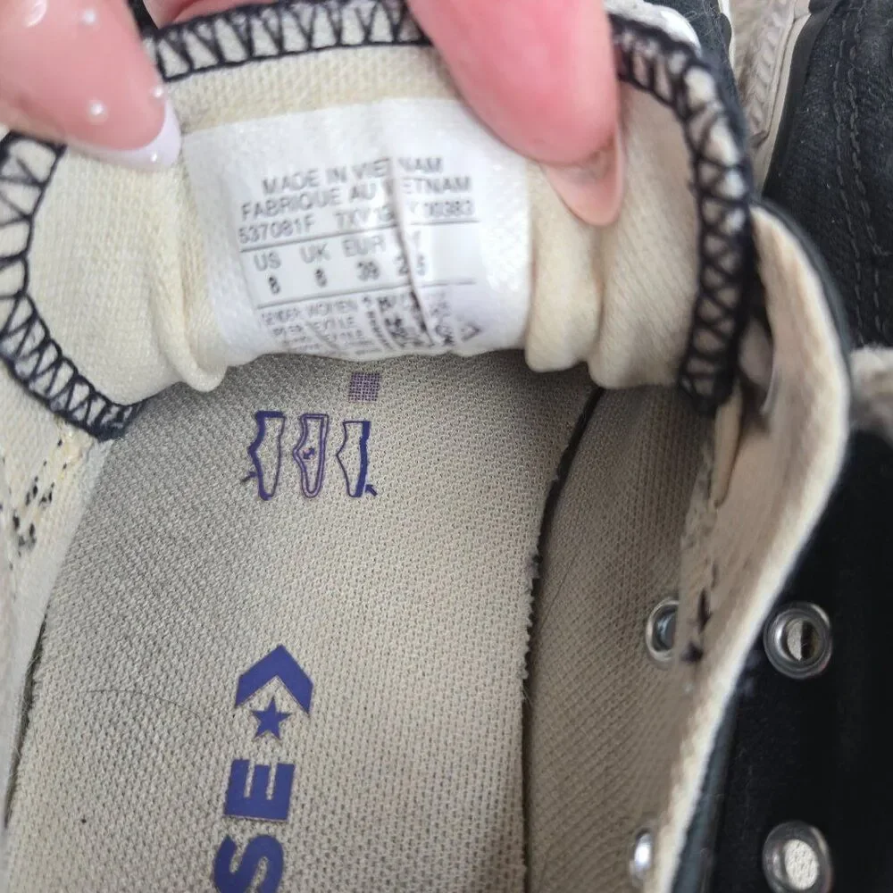 Converse Chuck Taylor All Star Shoreline (537081f) Black Shoes Women’s 8 - Picture 5 of 6